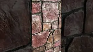 DIY имитация природного камня клей+морилка.идеи для дешёвого фасада