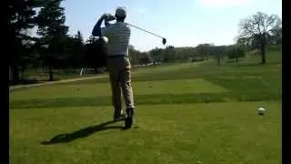 Golf Swing at Bethpage Green 18th Hole