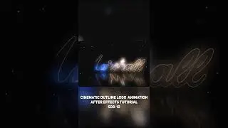 Cinematic Outline Logo Animation After Effects S0810 #shorts #youtubeshorts #trending #aftereffects