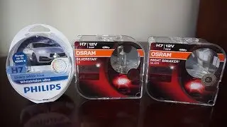 Philips WhiteVision Ultra vs OSRAM Silverstar 2.0, Night Breaker Silver