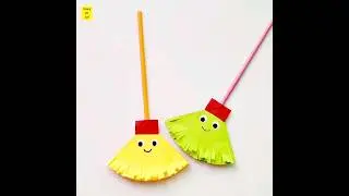 Paper Broom Craft | Shorts | Ytshorts | Diary Of Art
