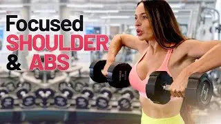 Focused Shoulder & Abs Workout in the Gym
