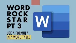Using Formulas in Your Microsoft Word Documents | Create and Update Table Formulas