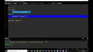 Python if, else, and debugger