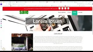 Promotion information bar with a countdown timer - module for a website