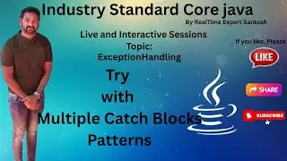 Try With Multiple Catch Blocks Patterns in Java| Java Tutorial | Java 2025 |Full Stack Java Training