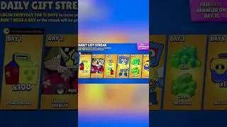 LEGENDARY DAILY GIFTSS!!🔥 #brawlstars #brawlstarsfreebrawler