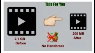 How to Reduce video file size without handbreak software ||How to reduce file size||Tips For You||