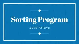 Java program to sort elements in an array, and execution in Debug mode