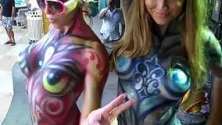 BODY PAINTING MIAMI Halloween 2014 7862296970