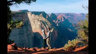 Zion National Park - Engagement at Observation Point