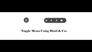 onClick Toggle Menu using Html and Css