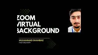 I will create a custom, professional Zoom virtual background