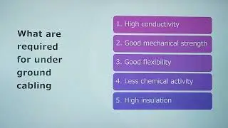 Where and why underground cable preferred for electrical power transmission