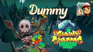 Subway Surfers World Tour | Haunted Hood - Spooky Sprint - Dummy wearing the Skelly Outfit