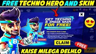 FREE TECHNO & SKIN || HOW TO GET TECHNO HERO FREE IN BATTLE STARS || BATTLE STARS TECHNO HERO