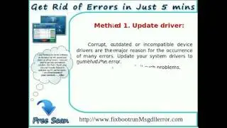 Quick Fix of BootrunMsg.exe Error