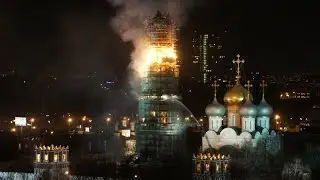 Novodevichy on fire