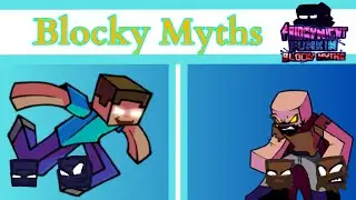 Friday Night Funkin Blocky Myths vs  Herobrine (y yo como Notch)