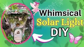 Unique Fairy House DIY Using a Solar Light, Mason Jar, and Nature