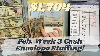HUGE Full-Time Income Cash Envelope Stuffing! || $1,700 || Stuffing Double My Usual Paycheck!