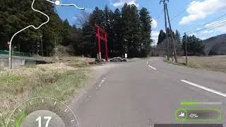 マグノリアカントリークラブ〜みっけ学舎ホール（本砂金小学校）ロードバイク コース事前確認用