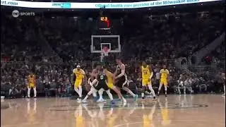 Lillard for 3, 👌fouled by his Giannis😂😂#nba #basketball #video #highlights #viral @youtubeezvids