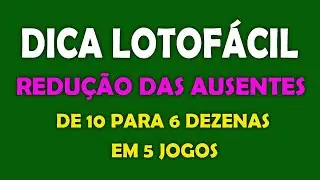 Como Jogar Na Lotofácil Com 10 Dezenas Ausentes Do Sorteio Reduzidas Para 6 Em 5 Jogos