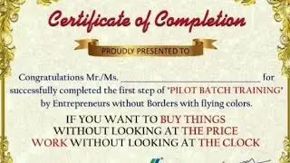 How to Edit Vestige Pilot Batch Completed Certificate in Tamil