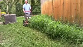 Lawn care vlog #41 Mowing a new yard, tall grass, lawn makeover!!