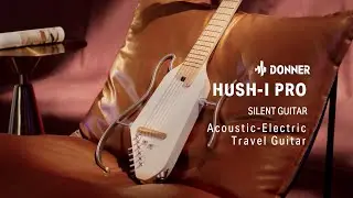 Hush I Pro I Build-in Effect Acoustic-Electric Travel Guitar I Donner Music