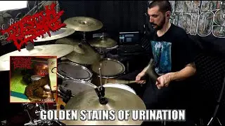 INTESTINAL DISGORGE- GOLDEN STAINS OF URINATION (STUDIO FOOTAGE)