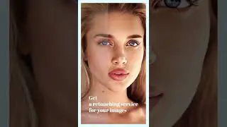 Before and after retouching 