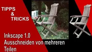 Inkscape: Mehrere Teile ausschneiden / freistellen