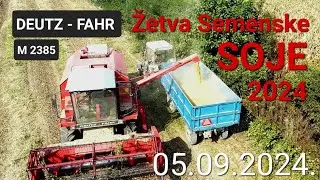 Zetva Semenske Soje 05.09.2024. DEUTZ - FAHR M2385