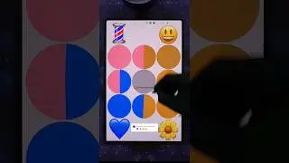 💈💙😃🌼 emoji color mixing #digitalart #emojichallenge #funny #shorts
