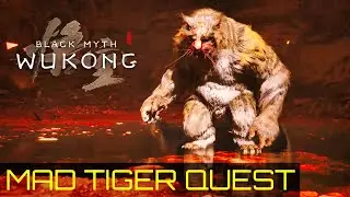 How to Unlock Secret Boss MAD TIGER - Old Rattle-Drum Quest Guide - BLACK MYTH: WUKONG Gameplay