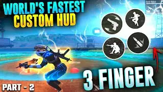 Top 3 Custom HUD Of Fastest 3 Finger Players | Best 3 Finger Custom HUD In FF |Best Custom HUD | FF