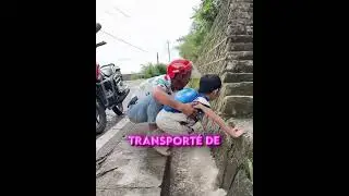 A BIKER STOPS TO HELP HIM! 😱🏍️