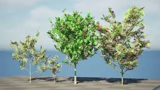 Purple Robe Robinia 3D animation in unreal engine