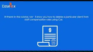 How to Delete a Particular Client from Staff Compensation Rules | Lawyers Billing Software