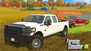 I Start Harvest And Help A Neighbor? | Farming Simulator 25