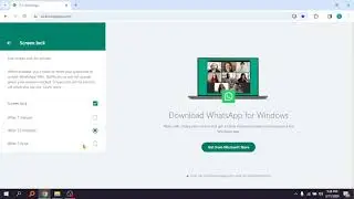 How to lock WhatsApp web on Laptop/Desktop/PC? WhatsApp web Screen Lock