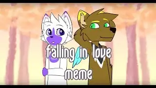 Falling in love || meme || commission