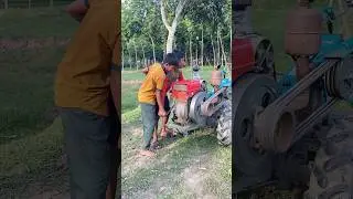 Amazing Diesel Engine start sifang power tiller #shortsfeed