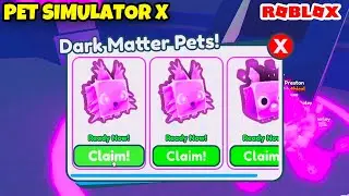 CLAIMING THREE DARK MATTER LEGENDARY PETS IN PET SIMULATOR X ROBLOX!
