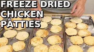Freeze Dried Home Made Carnivore Chicken Patties For Long Term Storage