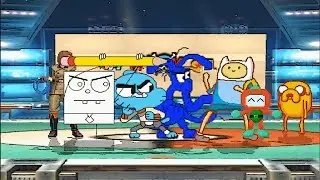 Mugen : Doodlebob, Whip & Gumball Vs Finn and Jake, Bomberman & Rat a tat fan 170 (Request)