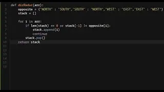 Python - Directions Reduction | Codewars 5KYU