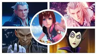 KINGDOM HEARTS Melody of Memory | All Bosses - Bosses Fights / Jefes